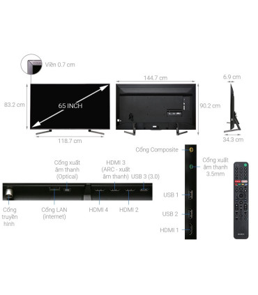 تلویزیون 65 اینچ 4K سونی مدل TV SONY 65X9500G