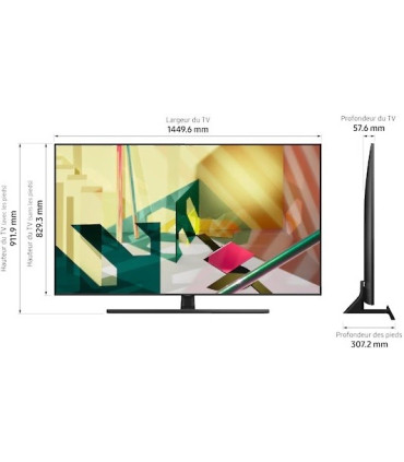 تلویزیون 4K QLED سامسونگ مخصوص بازی مدل Q70T سایز 55 اینچ